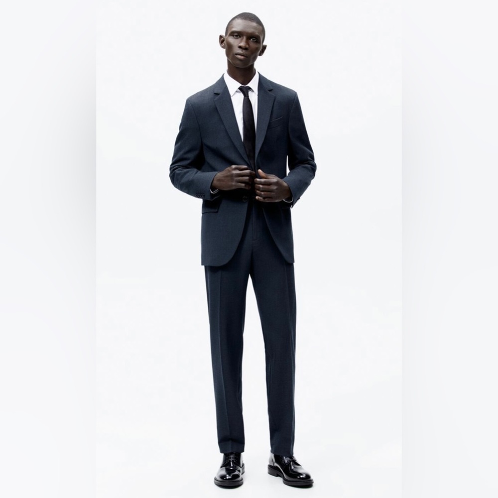 Zara houndstooth suit pants blazer